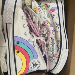 *NEW* Unicorn converse shoes